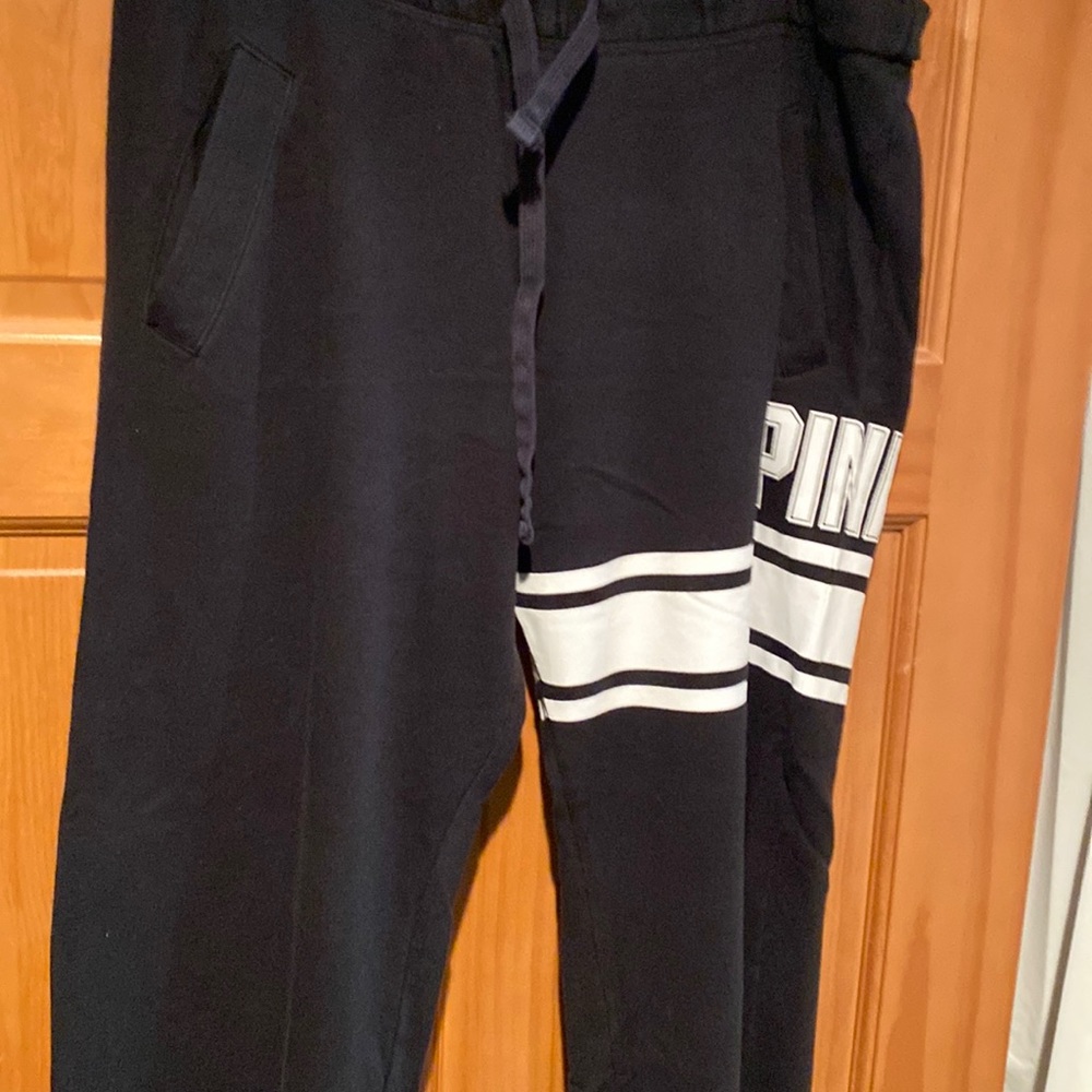 Pink baggy sweat pants
